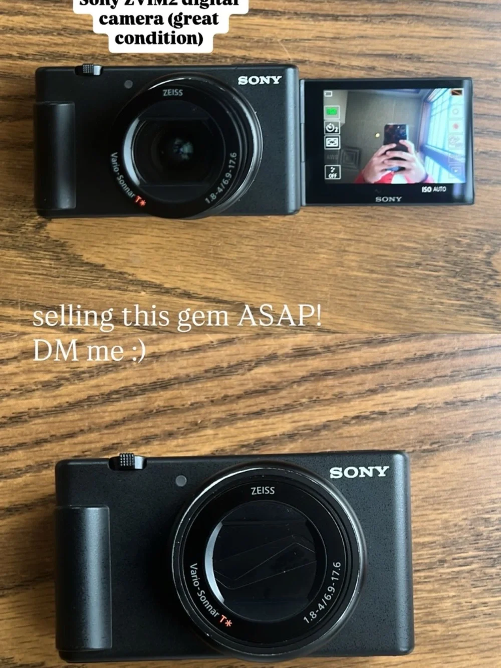Sony ZV1 Mark 2 Black Compact Digital Camera with Flip LCD